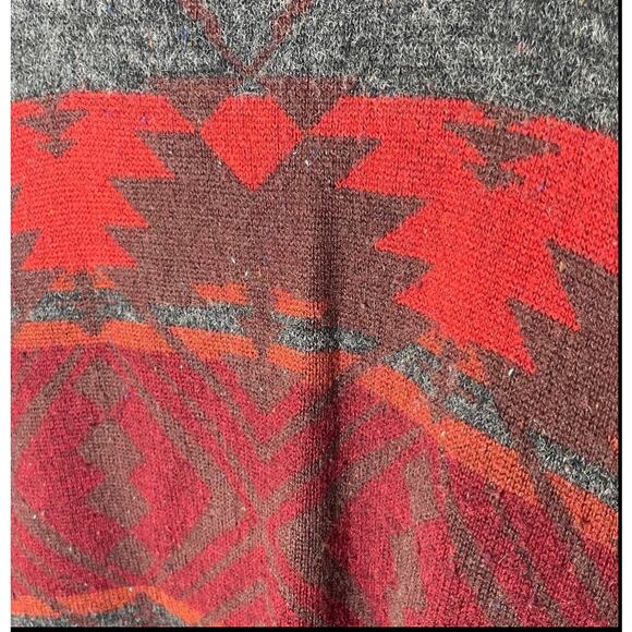 Vintage Grandpa Core Sweater oversized Winter Wool Sweater large cozy warm - Picture 4 of 4